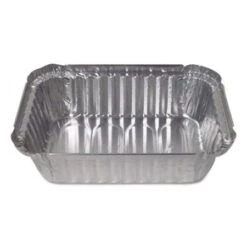 Aluminum Closeable Containers, 1.5 Lb. Deep Oblong, 500/Carton
