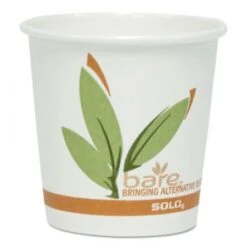Dart Bare Eco-Forward Recycled Content PCF Paper Hot Cups, 16 Oz. - 1000 Pcs