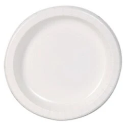 Dixie Basic White Paper Dinnerware Plates, 8-1/2", 125/Pack