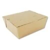 SCT ChampPak Carryout Boxes #8, Kraft, 6" X 4-3/4" X 2-1/2", 300/Carton -Dixie Shop ChampPak Retro Carryout Boxes 8 Kraft 6 x 4 75 x 2 5 300 Carton 299728 medium