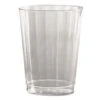 WNA Clear Classic Fluted Crystal Plastic Tumblers, 10 Oz. 240/Carton -Dixie Shop Classic Crystal Plastic Tumblers 10 oz Clear Fluted Tall 12 Pack 301391 medium
