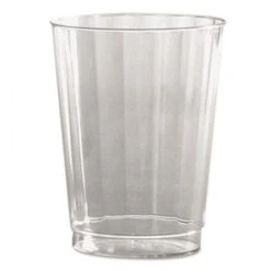 WNA Clear Classic Fluted Crystal Plastic Tumblers, 10 Oz. 240/Carton