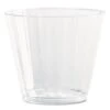 WNA Squat Classic Clear Fluted Crystal Plastic Tumblers, 9 Oz. 240/Carton -Dixie Shop Classic Crystal Plastic Tumblers 9 oz Clear Fluted Squat 12 Pack 301392 medium