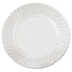 WNA Classicware Clear Plastic Plates, 6", 180/Carton