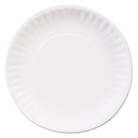 Dixie Basic Clay Coated Paper Plates, 6", White, 100/Pack 3 Dixie Basic Clay Coated Paper Plates, 6", White, 100/Pack