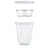 Dart Clear PET Cups With Single Compartment Insert, 12 Oz. - 500 Pcs