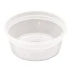 DELItainer Clear Microwavable Combo, 8 Oz, 1.13 X 2.8 X 1.33, 240/Carton -Dixie Shop DELItainer Microwavable Combo Clear 8 oz 1 13 x 2 8 x 1 33 240 Carton 298741 medium