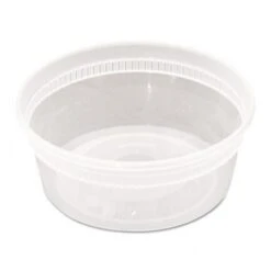 DELItainer Clear Microwavable Combo, 8 Oz, 1.13 X 2.8 X 1.33, 240/Carton