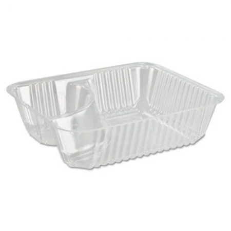 Dart ClearPac Small Nacho 2-Compartment Tray, - 500 Pcs 3 Dart ClearPac Small Nacho 2-Compartment Tray, - 500 Pcs