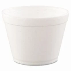 Dart White Squat Foam Food Container, 16 Oz., 500/Carton