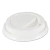 Deerfield Hot Cup Lids For 10oz - 20oz Cups, White, Plastic, 50/PK, 20 PK/Carton -Dixie Shop Deerfield Hot Cup Lids for 10oz 20oz Cups White Plastic 50 PK 20 PK Carton 294085 medium