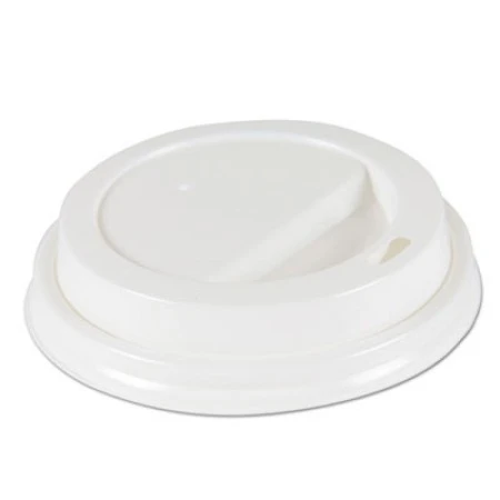 Deerfield Hot Cup Lids For 10oz - 20oz Cups, White, Plastic, 50/PK, 20 PK/Carton 3 Deerfield Hot Cup Lids For 10oz - 20oz Cups, White, Plastic, 50/PK, 20 PK/Carton