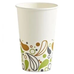 Deerfield Printed Paper Hot Cups, 16 Oz., 1000/Carton