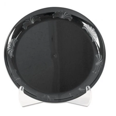 Designerware Black Plastic Plates, 10 1/4", 180/Carton 3 Designerware Black Plastic Plates, 10 1/4", 180/Carton