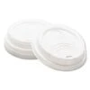 Dixie Drink-Thru Lid, Fits 8 Oz. Hot Drink Cups, White, 1000/Carton -Dixie Shop Drink Thru Lid Fits 8oz Hot Drink Cups White 1000 Carton 295312 medium