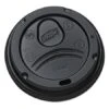 Dixie Black Plastic Drink-Thru Lids, Fits 10 - 20 Oz Cups, 1000Carton -Dixie Shop Drink Thru Lids for 10 20 oz Cups Plastic Black 295333 medium