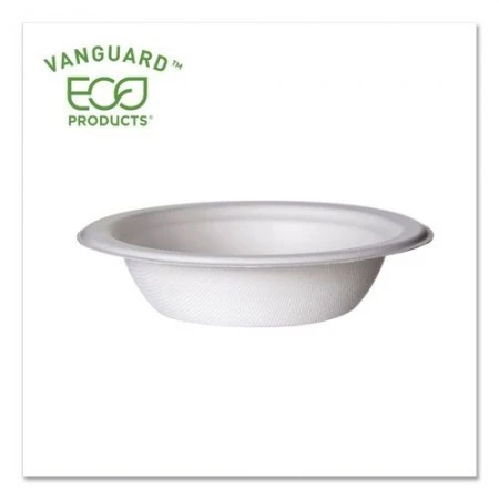 Eco-Products Vanguard Renewable And Compostable Sugarcane Bowls, 12 Oz., 1000/Carton 3 Eco-Products Vanguard Renewable And Compostable Sugarcane Bowls, 12 Oz., 1000/Carton