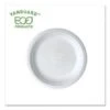 Eco-Products Vanguard Renewable And Compostable Sugarcane Plates 6", 1000/Carton -Dixie Shop Eco Products Vanguard Renewable and Compostable Sugarcane Plates 6 1 000 Carton 302732 medium