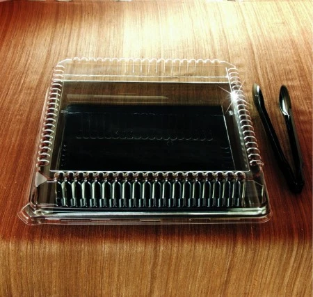 Emi Yoshi EMI-1616LP Clear Plastic Square Lid (PET) 16" X 16" - 40 Pcs 3 Emi Yoshi EMI-1616LP Clear Plastic Square Lid (PET) 16" X 16" - 40 Pcs