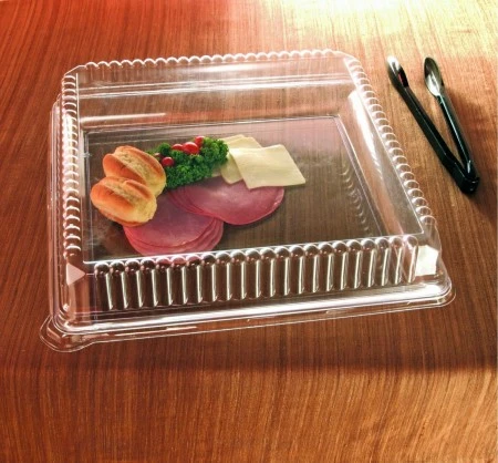 Emi Yoshi EMI-1818LP Clear Plastic Square Lid (PET) 18" X 18" - 40 Pcs 3 Emi Yoshi EMI-1818LP Clear Plastic Square Lid (PET) 18" X 18" - 40 Pcs