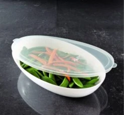 Emi Yoshi EMI-205L Small Plastic Oval Bowl Lid - 50 Pcs