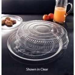 Emi Yoshi EMI-280CP Round Plastic Deli Mate / Dome (OPS) 18" - 25 Sets
