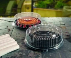 Emi Yoshi EMI-340LP Clear Round Plastic Lid (PET) 14" - 25 Pcs