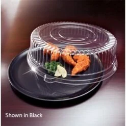 Emi Yoshi EMI-440CP Round Plastic Tray / Dome Lid (OPS) 14" - 25 Sets