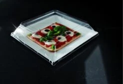 Emi Yoshi EMI-SP11LP Squares Clear Plastic Dome Lid 10-3/4" - 10 Doz