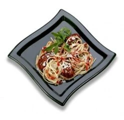 Emi Yoshi EMI-WP9 Square Wave Plastic Luncheon Plate 9" - 10 Doz