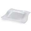 Fineline Settings 109-CL Wavetrends Clear Square Plastic Dinner Plate 9-1/2" - 10 Doz -Dixie Shop Fineline Settings 109 CL Wavetrends Clear Square Plastic Dinner Plate 9 1 2 quot 10 doz 315091 medium