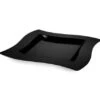 Fineline Settings 110-BK Wavetrends Black Square Plastic Dinner Plate 10-3/4" - 10 Doz 2 Fineline Settings 110-BK Wavetrends Black Square Plastic Dinner Plate 10-3/4" - 10 Doz -Dixie Shop Fineline Settings 110 Wavetrends Square Plastic Dinner Plate 10 75 10 doz 27758 medium