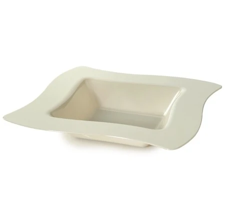 Fineline Settings 112-BO Wavetrends Bone Square Soup Bowl 12 Oz. - 10 Doz 3 Fineline Settings 112-BO Wavetrends Bone Square Soup Bowl 12 Oz. - 10 Doz