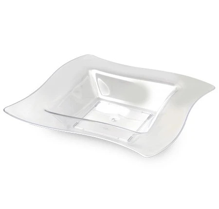 Fineline Settings 112-CL Wavetrends Clear Square Soup Bowl 12 Oz. - 10 Doz 3 Fineline Settings 112-CL Wavetrends Clear Square Soup Bowl 12 Oz. - 10 Doz