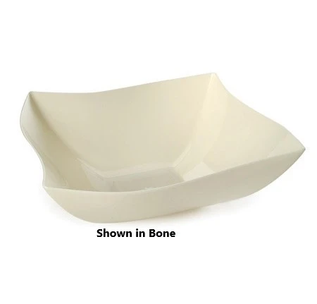 Fineline Settings 128-BK Wavetrends Black Square Plastic Serving Bowl 128 Oz. - 25 Pcs 3 Fineline Settings 128-BK Wavetrends Black Square Plastic Serving Bowl 128 Oz. - 25 Pcs