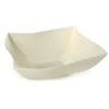 Fineline Settings 128-BO Wavetrends Bone Square Plastic Serving Bowl 128 Oz. - 25 Pcs -Dixie Shop Fineline Settings 128 BO Wavetrends Bone Square Plastic Serving Bowl 128 oz 50 pcs 315108 medium