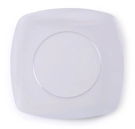 Fineline Settings 1510-CL Renaissance Clear Square Plastic Dinner Plate 10" - 10 Dozen 3 Fineline Settings 1510-CL Renaissance Clear Square Plastic Dinner Plate 10" - 10 Dozen