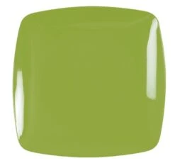 Fineline Settings 1510-GRN Renaissance Green Square Plastic Dinner Plate 10" - 10 Dozen