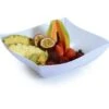 Fineline Settings 164-WH Wavetrends White Square Plastic Serving Bowl 64 Oz. - 50 Pcs -Dixie Shop Fineline Settings 164 WH Wavetrends White Square Plastic Serving Bowl 64 oz 50 pcs 315104 medium