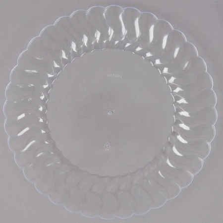 Fineline Settings 207-CL Flairware Clear Plastic Salad Plate 7-1/2" - 15 Doz 3 Fineline Settings 207-CL Flairware Clear Plastic Salad Plate 7-1/2" - 15 Doz