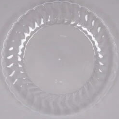 Fineline Settings 209-CL Flairware Clear Plastic Dinner Plate 9" - 15 Doz