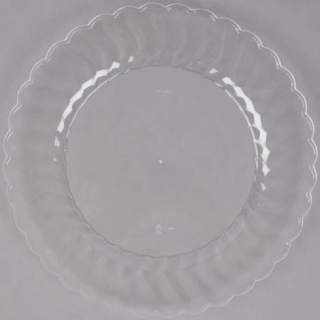 Fineline Settings 210-CL Flairware Clear Plastic Dinner Plate 10-1/4" - 12 Doz 3 Fineline Settings 210-CL Flairware Clear Plastic Dinner Plate 10-1/4" - 12 Doz