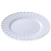 Fineline Settings 210-WH Flairware White Plastic Dinner Plate 10-1/4" - 12 Doz -Dixie Shop Fineline Settings 210 WH Flairware White Plastic Dinner Plate 10 1 4 quot 12 doz 315134 medium