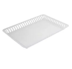 Fineline Settings 293-CL Flairware Clear Plastic Rectangular Serving Tray 9" X 13" - 99 Pcs