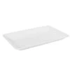 Fineline Settings RC471.WH Platter Pleasers White Rectangular Plastic Serving Tray 10" X 8" - 25 Pcs -Dixie Shop Fineline Settings 3580 Platter Pleasers Plastic Rectangular Serving Tray 10 x 8 25 pcs 31382 medium