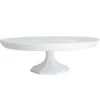 Fineline Settings 3602-WH Platter Pleasers White Plastic Cake Stand 13-3/4" - 1 Dozen -Dixie Shop Fineline Settings 3602 WH Platter Pleasers White Plastic Cake Stand 13 3 4 quot 1 dozen 315338 medium