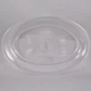Fineline Settings 483.CL Platter Pleasers Clear Oval Plastic Serving Tray 11" X 16" - 25 Pcs -Dixie Shop Fineline Settings 483 CL Platter Pleasers Clear Oval Plastic Serving Tray 11 quot x 16 quot 25 pcs 315246 medium
