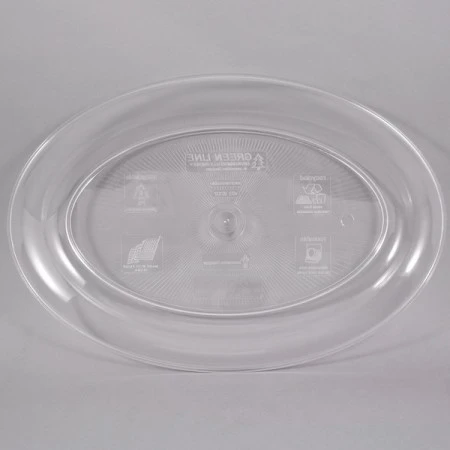 Fineline Settings 483.CL Platter Pleasers Clear Oval Plastic Serving Tray 11" X 16" - 25 Pcs 3 Fineline Settings 483.CL Platter Pleasers Clear Oval Plastic Serving Tray 11" X 16" - 25 Pcs