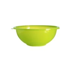 Fineline Settings 5048-GRN Super Bowl Green Plastic Salad Bowl 48 Oz. - 50 Pcs