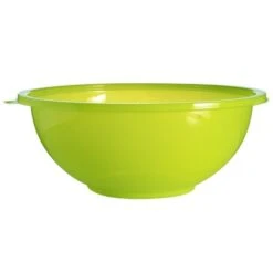 Fineline Settings 5320-GRN Super Bowl Green Plastic Salad Bowl 320 Oz. - 25 Pcs